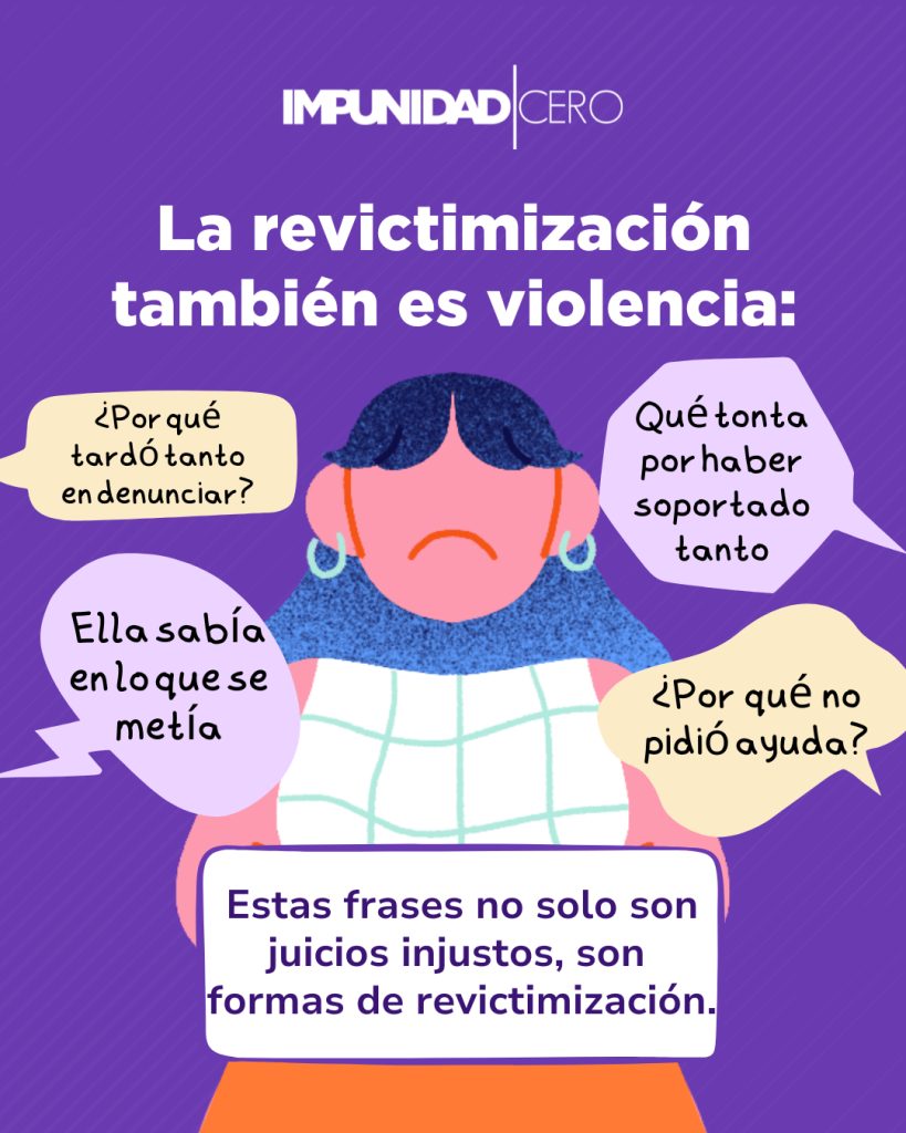 ¿Cómo denunciar delitos de violencia sexual cometidos contra mujeres? Revictimizacion